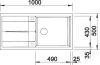 Miniature EVIER BLANCO METRA XL 6S BLANC - Vidage Automatique n6
